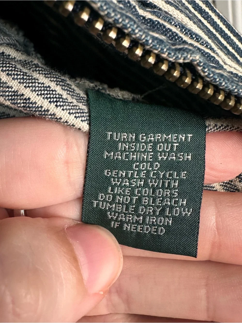 Ralph Lauren Striped women’s Denim-Style Jacket - Navy & White - Picture 5 of 6